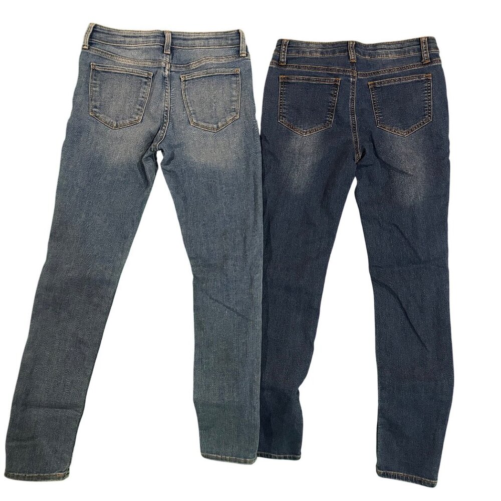 Gap Kids 14 Super Skinny & Eddie Bauer Dark Wash Girls Jeans Bundle - Picture 2 of 7